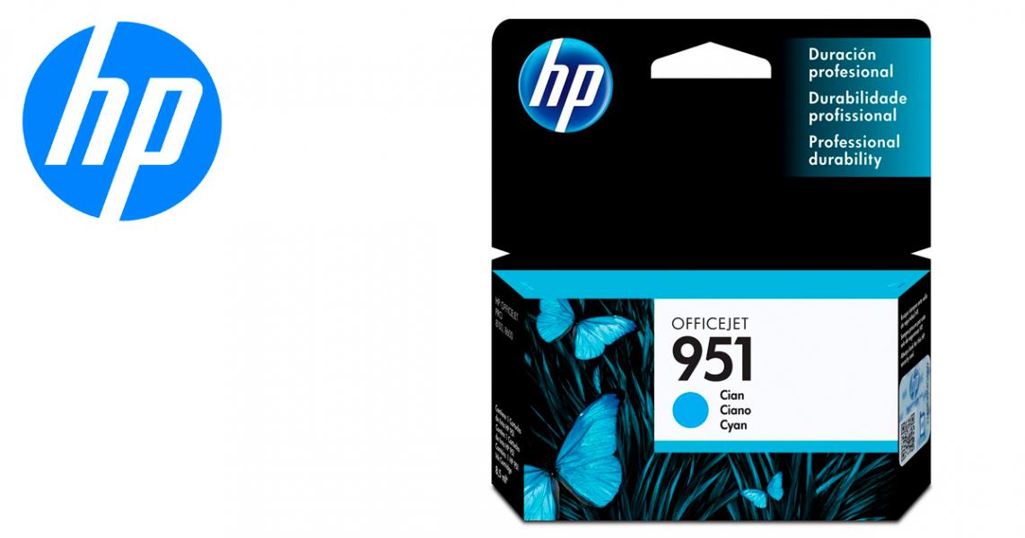 tinta hp cn050al - 951 cyan 8100 (700 pgs)