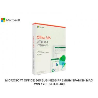 microsoft office 365 business premium spanish mac win 1yr klq-00439